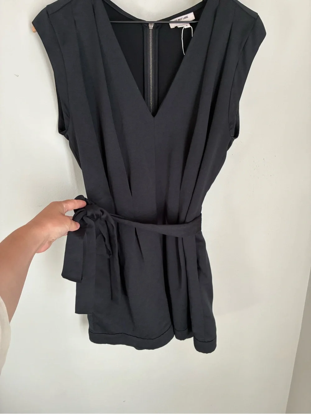 Helmut Lang Artemis Romper Black Sleeveless Size 6